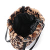 Ladies Women Girls Leopard Printed Shoulder Bag Soft Fluffy Plush Handbag Winter Tote Bag Crossbody Messenger Bag