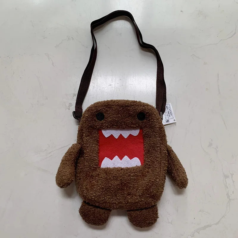 Domo Kun Plush Small Shoulder Messenger Bag Mini Crossbody Bags for Women Kids Boys Girls Kawaii Cute Phone Bag