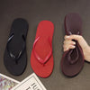 2023 New Women Summer Beach Slippers Solid Color Non-slip Couple Leisure Outdoor Women Flip Flops Breathable Beach Sandals Women