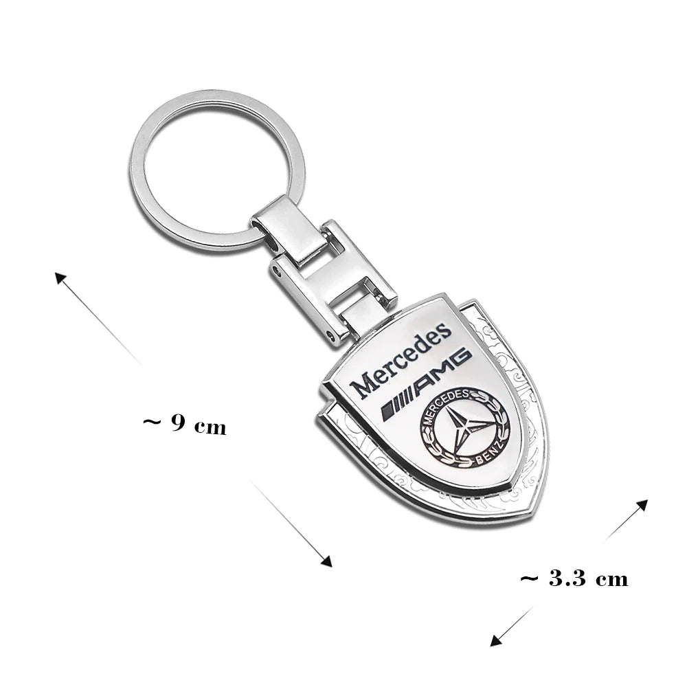 3D Metal Car Styling Keychain For Mercedes Benz AMG A B C E R G S Class GLK CLA GLB GLC GLA Auto Key Chain Rings Fob Accessories