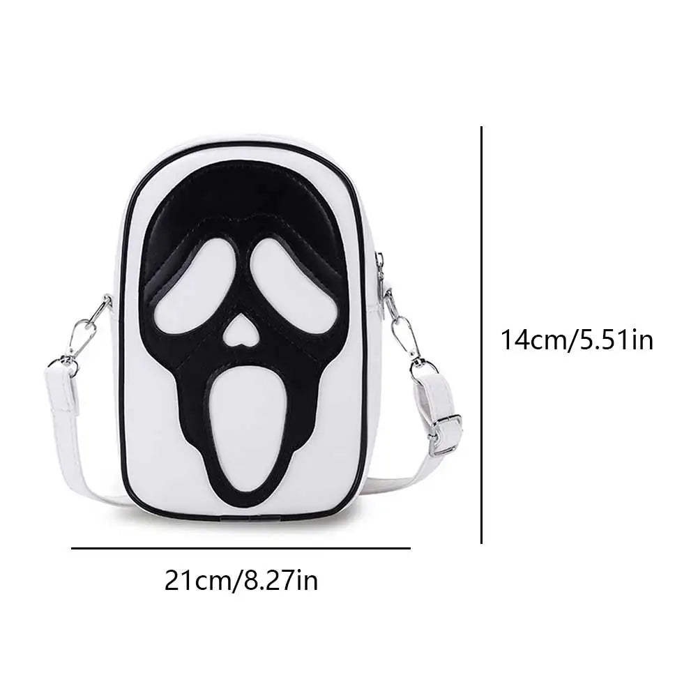 Halloween Ghost Bag Novelty Skull Crossbody Bags Y2k Women Girls Punk Hiphop Horror Skeleton Shoulder Bag Funny Handbag Purses