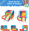 Inflatable Bounce House, Kids Castle Slide Bouncer for Children Jumping Outdoor and Indoor Party, Baby Backyard Water Jumper Toy