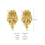 Load image into Gallery viewer, Freetry Shiny Sequins Long Tassel Earrings For Women Personality Multilayer Gold Color Copper Drop Earring Wedding Party Jewelry
