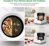 3.8L Electric Kitchen Composter, Smart Countertop Compost Bin Indoor/Outdoor, Odorless Electric Composter for Kitchen