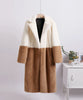 2023 Winter Women High Quality Faux Rabbit Luxury Long Fur Coat Lapel OverCoat Thick Warm Female Plush Jacket Large Size 5XL