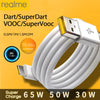 Realme 9 8 Super Fast Charge Cable Cargador 6.5A Oppo Type C Phone Cables Vooc Supervooc 65W 50W For Find X3 Neo X2 Reno 7 6