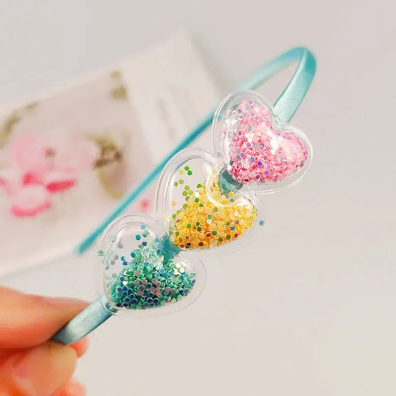 Girls Hairbands Children Sequins Headbands Kids  Hair Bands Hair Accessories Hair Scrunchie Girl Hairs Clip Hairs Band Gift