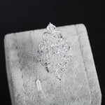 Load image into Gallery viewer, Hot new 925 Sterling Silver Rings For Women fine wide Retro elegant Fashion Party Gifts Girl student Charm wedding Jewelry
