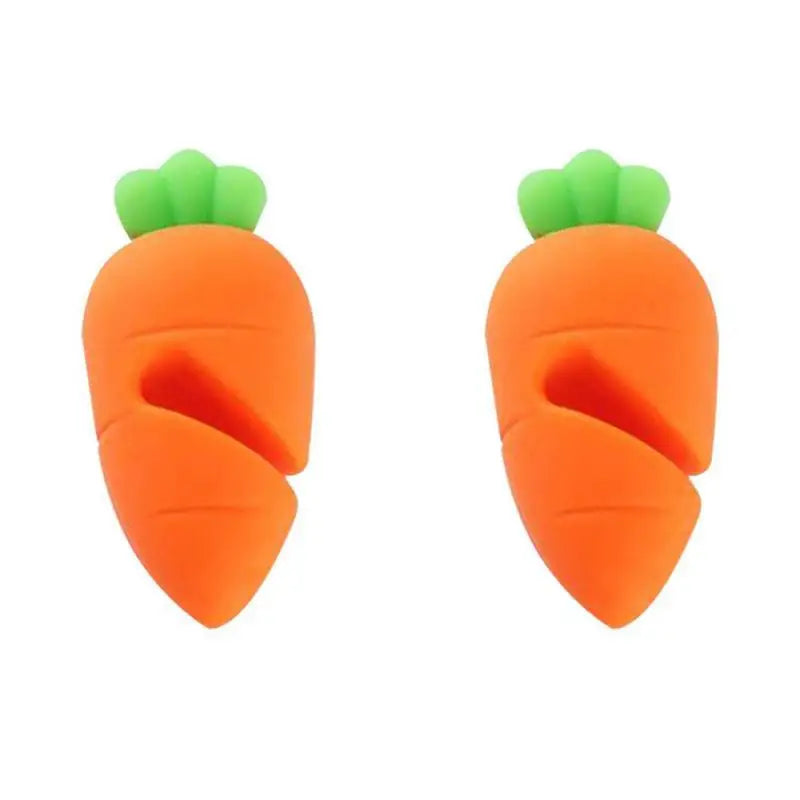 Creative Cute Little Pepper Carrot Chicken Leg Modeling Pot Lid Raising Silicone Anti-Spill Kitchen Practical Fun Gadget 1PC