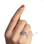 Load image into Gallery viewer, Heart Rings for Women Silver Color Wedding Engagement Bridal Jewelry Cubic Zirconia Stone Elegantj Ewelry Anillo Hombre Кольцо
