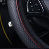 Breathable PU Leather Anti-Slip Universal Car Steering Wheel Cover, Interior Decoration Accessories