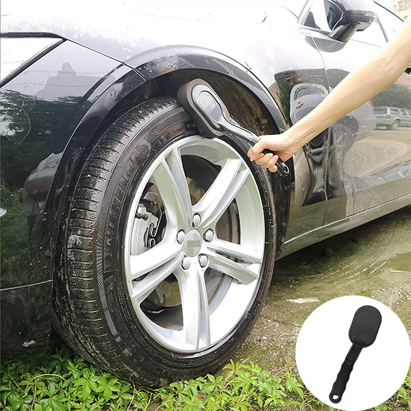 Universal Car Wheel Brush Car Waxing Polishing Washing Cleaning Long Handle Sponges Brush Automobile Cleaning Accessories