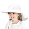 Summer Mesh Shawl Hat for Baby UV Protection Kids Bucket Hats with Windproof Rope Adjustable Light Breathable Beach Accessories