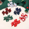 6/8pcs/set Christmas Bows New Year Party Decor Hair Bows for Girl Kids Hair Christmas Decorations Supplies Baby Hair Accessories