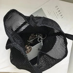 Load image into Gallery viewer, New Design Women's Handbag Mesh Hollow Out Beach Package Large Capacity Shoulder Shopping Bag Canvas Female Tote
