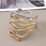 Load image into Gallery viewer, Fashion Chic Egypt Cleopatra Swirl Snake Butterfly Leaf Arm Cuff Armlet Armband Open Cuff Bangle Bracelet for Women Gift
