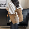 Summer Large Capacity Tote Bag Women Shoulder Bag Handmade Woven Bag Fresh Rural Handheld Grass Woven Women Bag