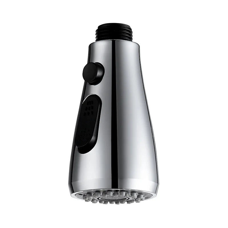 G1/2 Kitchen Pull Out Faucet Head Chrome Shower Nozzle Sprayer Bathroom Sink Tap Replacement Accessory Male Threads Head Aerator
