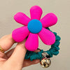 New Korea Exaggerated Sponge Flower Girl Hair Accessories Elastic Hair Bands Rubber Bands Baby Kids Soft Fabric Floral Hair Rope