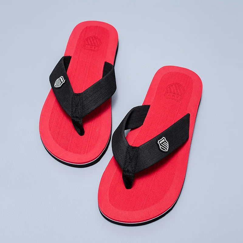 2024 Men Summer Flip Flops Beach Slippers Thong Sandals Anti-slip Casual Flat Shoes Home Slippers For Men Pantuflas Hombre