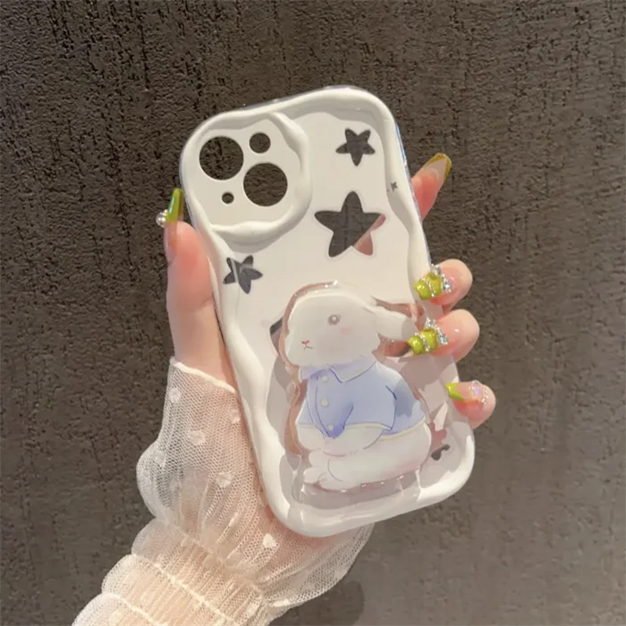 Star Rabbit Phone Case For Samsung Galaxy S24 S23 Ultra S20 FE S21 S24 Plus A05 J7 J2 Prime G530 Soft Silicone Cover