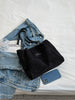 Large-Volume Collage Corduroy Tote Bag Casual Retro Double-Hand Shoulder Bag