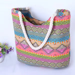 Load image into Gallery viewer, Casual Summer Beach Women Bag, Hot Sale High Quality Canvas Handbags, Fashion Shoulder  Lunch Bag

