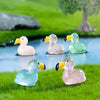 Mini Flamingo Luminous Ornament Crafts Miniature Figures Tiny Flamingo Micro Landscape Home Decoration Accessories Gifts