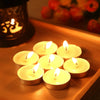 50 Pcs Round Scented Tealight Candles Home Accessory Convenient Wedding Small Household Mini Portable Room