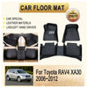 Car Floor Mat For Toyota RAV4 XA30 2006 2007 2008 2009 2010 2011 2012 Leather Pad Foot Carpet Left Hand Driver Cover Accessories