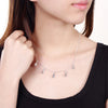 Pretty Party Wedding Jewelry Sets 925 Sterling Silver Fine Water Drop Rings Necklace For Woman Classic Fashion Christmas Gifts