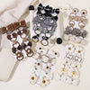 10Pcs/Set Girls Cartoon Hair Band Bow Hair Ties Flower Headbands Princess Elastic Rubber Bands Kids Hair Accessories