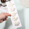 5Pcs/Set Solid Color Sweet Camellia Hair Clips For Kids Girls Flower Hairpins Covered Safety Clips Headwear Hair Accessories