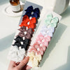 10Pcs/Set Solid Color Kids Bows Hair Clips for Baby Girls Handmade Ribbon Bowknot Hairpin MiNi Barrettes Hair Accessories