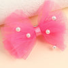 2/6Pcs Sweet Lace Bowknot Hair Clips White Pearl Hairpin Barrettes Lovely Bow Headwear Kids Headwear Girls Hair Accessories