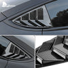 ABS Rear Car Window Shutter Cover For Tesla Model 3 2017-2023 2024 Highland Louver Side Vent Trim Triangle Modified Accessories