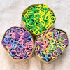50/100/300Pcs Ealstic Basic Nylon Hair Ties for Girls Ponytail Hold Scrunchie Rubber Band Kid Fashion Hair Band Accessories