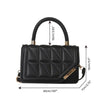 2024 New Fashion Shoulder Bag Plaid PU Leather Ladies Square Handbags Brand Designer Small Black Crossbody Bags for Women