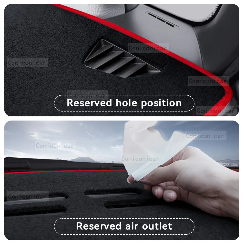 For CHERY TIGGO 2 2021-2023 Car Dashboard Cover Mat Dash Board Avoid light Sun Shade Carpets Anti-UV Protector Accessories