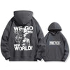 One Piece Luffy Men's Women's Hoodie Autumn Winter Long Sleeves Fleece Warm Sweatshirts Comfortable Oversized Hooded Pullover