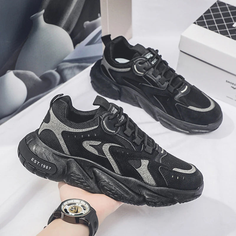 Men's Sneaker Outdoor Mesh Breathable Casual Shoes for Men Luxury Brand Sports Shoes Comfortable Platform Shoes Tenis Masculino