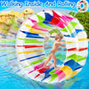 Inflatable Wheel Roller Pool Floats Toys for Kids, Kids Pool Float Pool Games for Lake Beach Party Outdoor Summer Fun