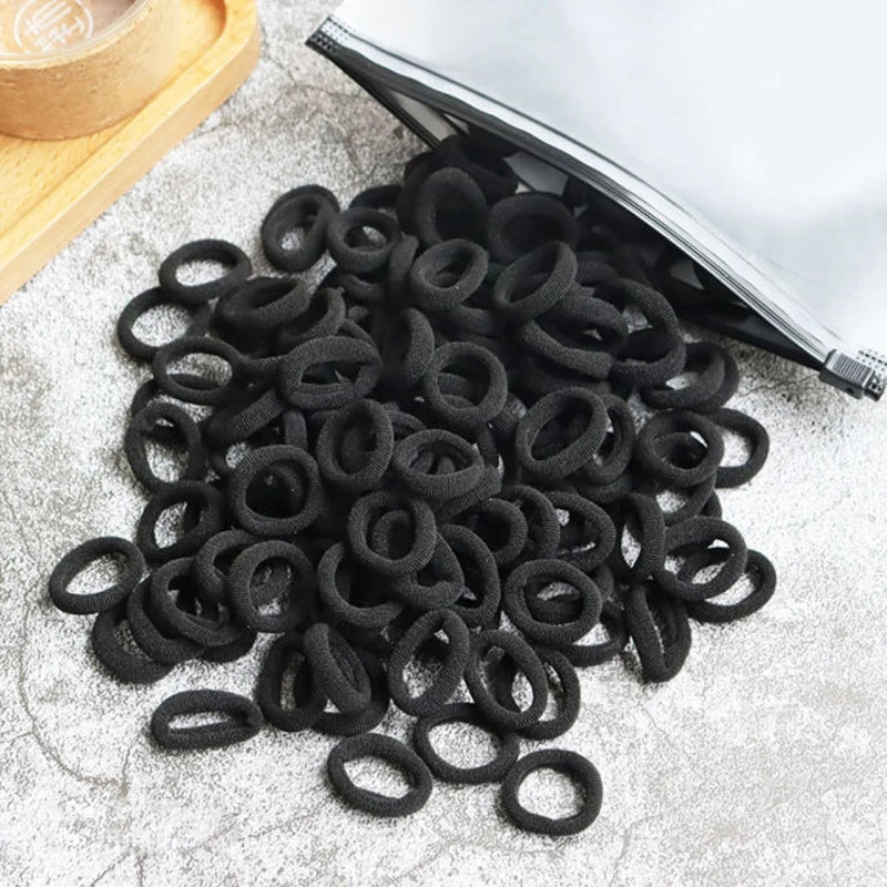 50/100pcs Kids Elastic Hair Bands Girls Gum Scrunchie Rubber Band for Children Nylon Hair Ties Headband Baby Hair Accessories