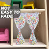 House Accessories for Home Curtain Small Window Dollhouse Curtains Door Cloth
