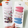 3/6pcs Fashion Sequin BB Hair Clips Color Transparent Flowing Sand Bangs Hair Gripes Girl Cute Cartoon Kids Headwear Accessory