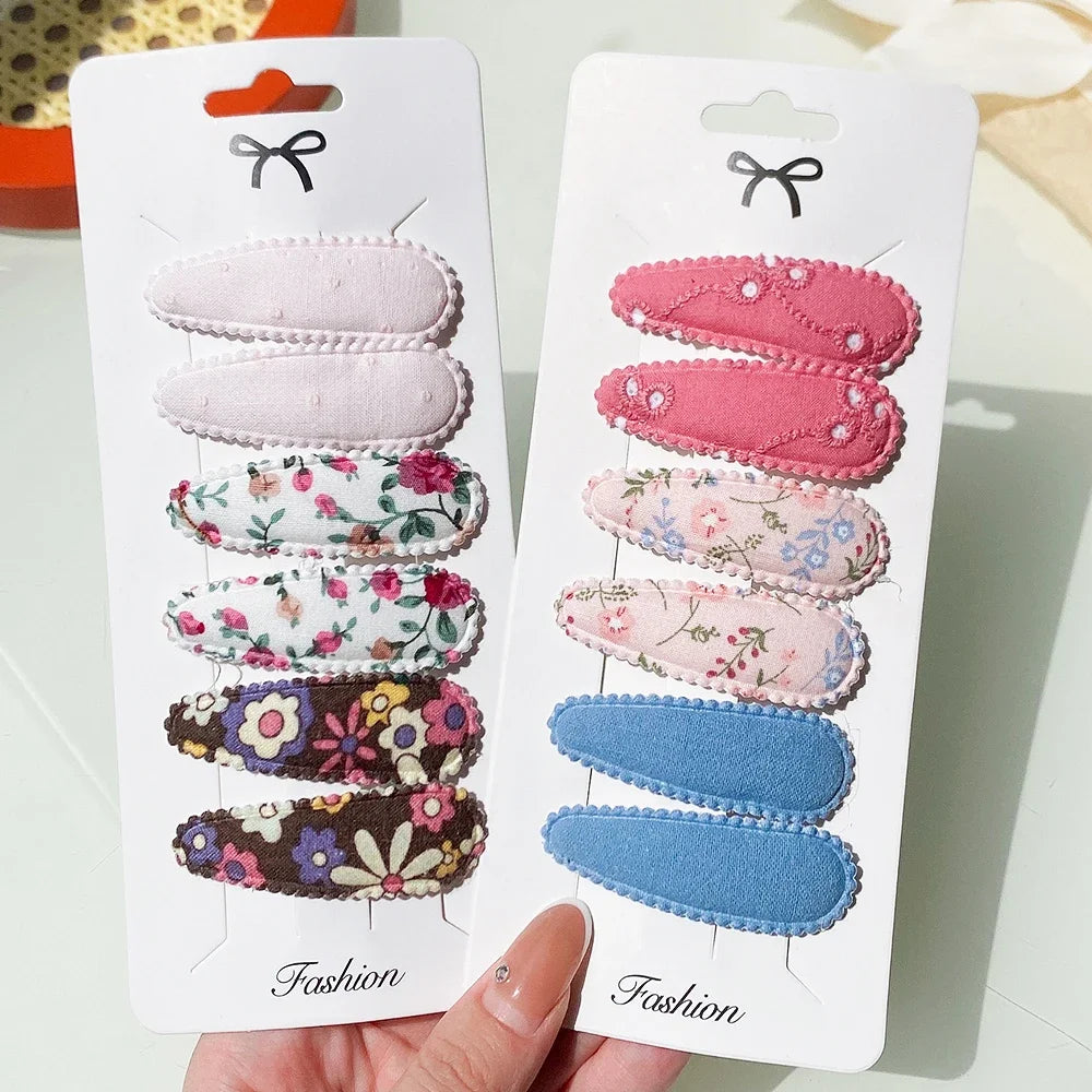 3/6pcs Fashion Sequin BB Hair Clips Color Transparent Flowing Sand Bangs Hair Gripes Girl Cute Cartoon Kids Headwear Accessory