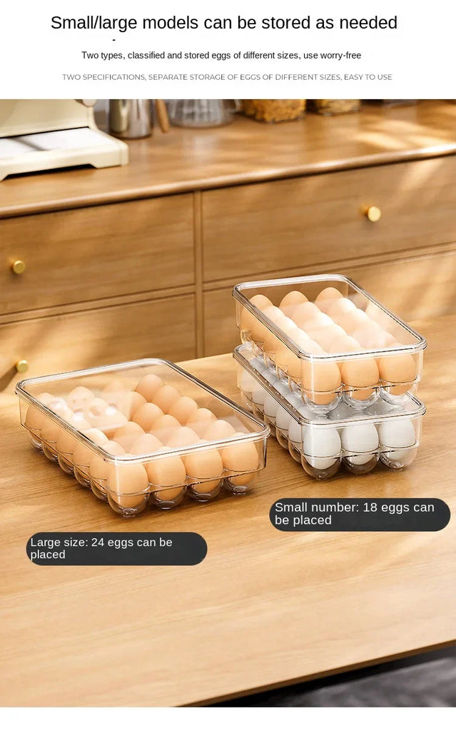 Egg storage box Refrigerator special fresh-keeping sealed anti-drop egg box Home kitchen sorting food storage box kitchen items
