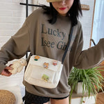Load image into Gallery viewer, Cute Canvas Small Bag Female 2023 New Japanese Harajuku Diagonal Bag Wild Student Girl Shoulder Bag Bags for Women
