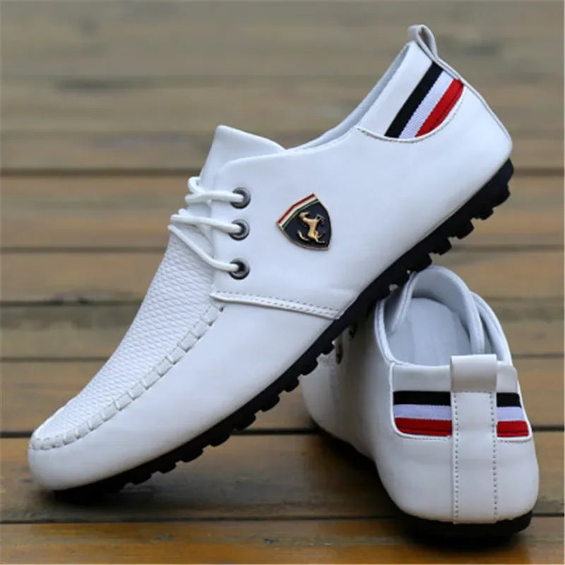 Spring Fashion Leather Shoes for Men Casual Loafers Moccasins High Quality Shoes Male Lightweight Driving Footwear 2023 New