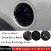 Gloss Black Car Fuel Tank Cover Decoration Sticker For MINI Cooper S JCW F56 F55 F57 2.0T Auto-Styling Exterior Accessories